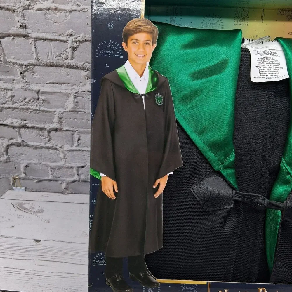 Harry Potter Slytherin Robe for Kids Fits Sizes 10-12x Jakks Pacific (New)